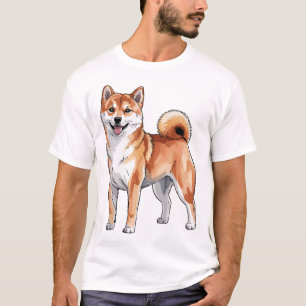 Shiba Inu Hund - Süß und Glücklich T-Shirt