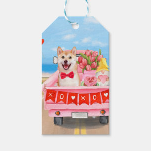 Shiba Inu Hund Valentinstag LKW Herzen Geschenkanhänger