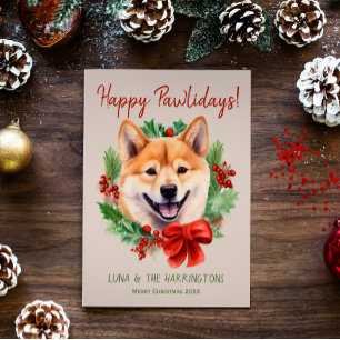 Shiba Inu Hund Weihnachten Frohe Pfotentage Wiehna