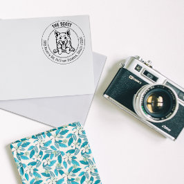 Shiba Inu Hunde Rücksendeadresse Gummistempel