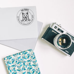 Shiba Inu Hunde Rücksendeadresse Gummistempel