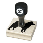 Shiba Inu Hunde Silhouette Gummistempel (Stempel)