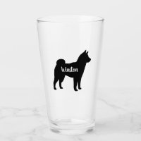 Shiba Inu Hunde Silhouette Personalisiert