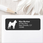 Shiba Inu Hunde Silhouette Rücksendeadresse (Insitu)