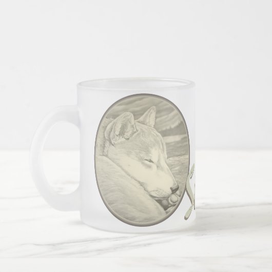 Shiba Inu Hundebier-Tassen-Kaffee CupShiba Inu Mattglastasse (Links)