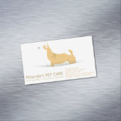 Shiba Inu Hundepflege Sitzen Baden & Grooming Magnetische Visitenkarte (Beispiel)