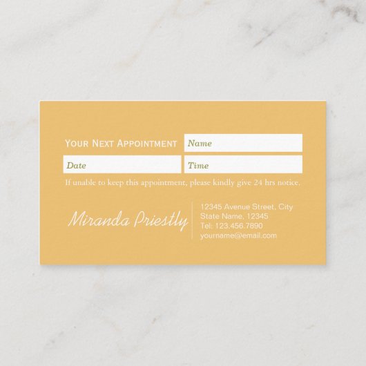 Shiba Inu Hundepflege Sitzen Baden & Grooming Terminkarte (Rückseite)