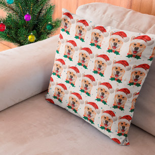 Shiba Inu Hunderasse Weihnachtssterne Kissen