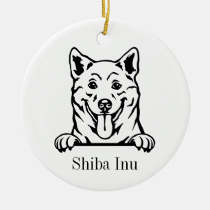 Shiba Inu Hundeschmuck Keramik Ornament