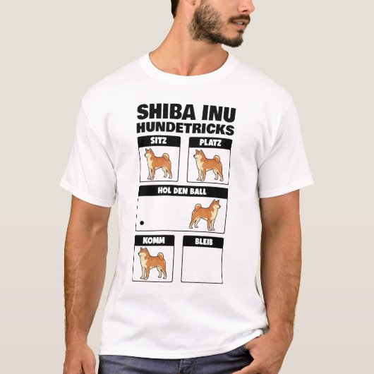 Shiba Inu Hundetricks T-Shirt (Vorderseite)