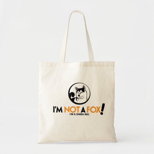 Shiba Inu: Ich bin nicht eine Fox-Taschen-Tasche Tragetasche (Vorne)