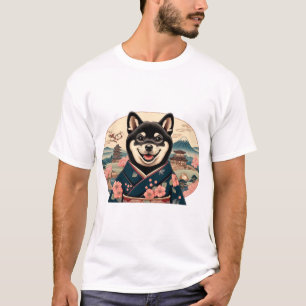 Shiba Inu im Ukiyo-e-Stil T-Shirt