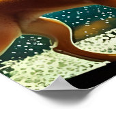 Shiba Inu im Weltraum Poster (Ecke)