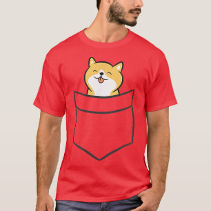 Shiba Inu in einem Pocket Niedliche Pocket Shiba I T-Shirt