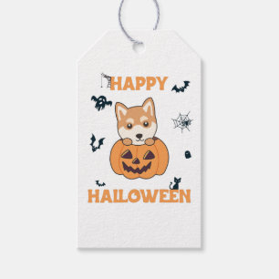 Shiba Inu in Pumpkin Sweet Hunde Happy Halloween G Geschenkanhänger