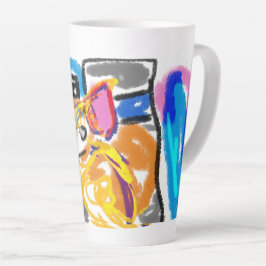 Shiba Inu in Stadt Milchtasse