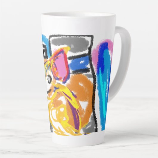 Shiba Inu in Stadt Milchtasse (Rechte Ecke)