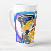 Shiba Inu in Stadt Milchtasse (Linke Ecke)