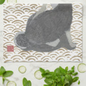 Shiba Inu, japanische Kunst Geschirrtuch (Gefaltet)