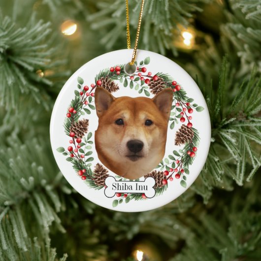 Shiba inu keramik ornament (Baum)