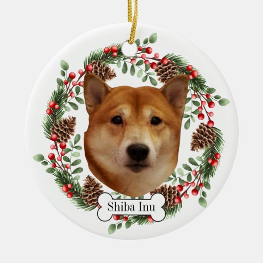 Shiba inu keramik ornament (Vorne)