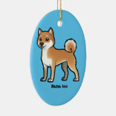 Shiba inu keramikornament (Rechts)