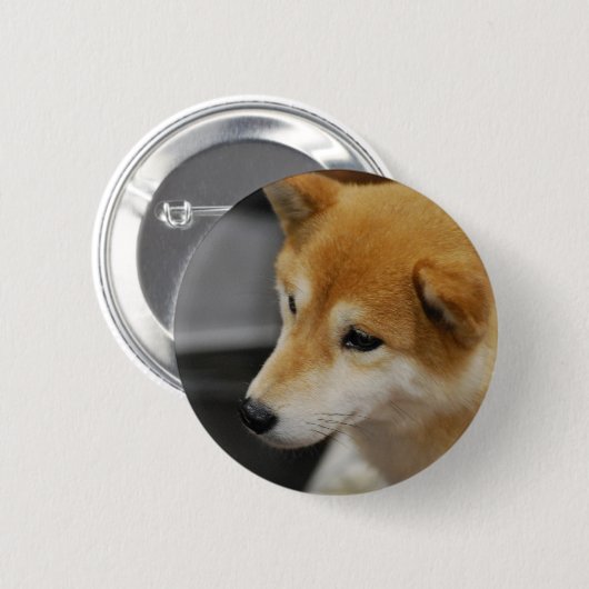 Shiba Inu Knopf Button (Vorne & Hinten)