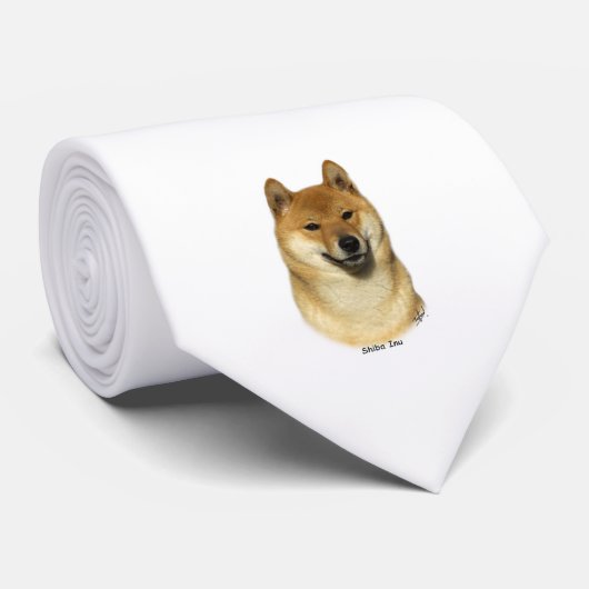 Shiba Inu Krawatte (Gerollt)