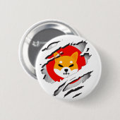 SHIBA INU Kryptowährung - SHIBA INU Crypto SHIB Button (Vorne & Hinten)
