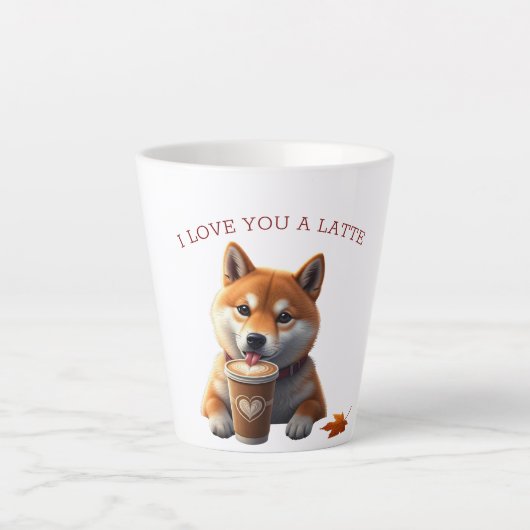 Shiba Inu Latte Milchtasse (Vorderseite)