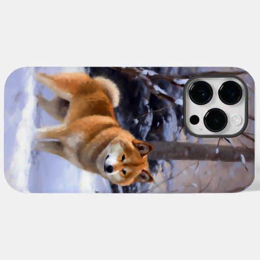 Shiba Inu Let It Schnee Weihnachten Case-Mate iPhone Hülle (Rückseite (Horizontal))