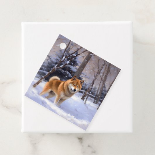 Shiba Inu Let It Schnee Weihnachten Geschenkanhänger (Beispiel)