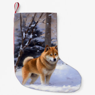 Shiba Inu Let It Schnee Weihnachten Kleiner Weihnachtsstrumpf