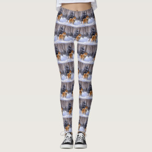 Shiba Inu Let It Schnee Weihnachten Leggings