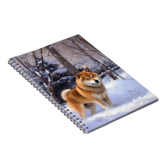 Shiba Inu Let It Schnee Weihnachten Notizblock (Rechte Seite)