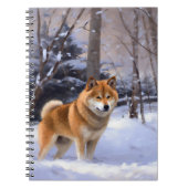 Shiba Inu Let It Schnee Weihnachten Notizblock (Vorderseite)
