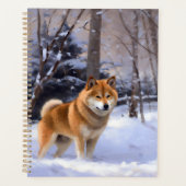 Shiba Inu Let It Schnee Weihnachten Planer (Vorderseite)