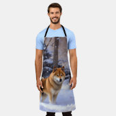 Shiba Inu Let It Schnee Weihnachten Schürze (Getragen)