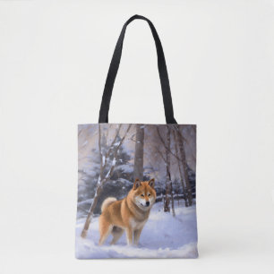 Shiba Inu Let It Schnee Weihnachten Tasche
