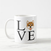 Shiba Inu Liebe Kaffeetasse (Links)