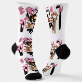 Shiba Inu Liebe Socken (Gewinkelt)