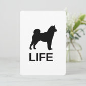 shiba inu life einladung (Stehend Vorderseite)