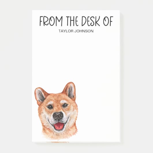 Shiba Inu Lover Post-it Klebezettel (Vorderseite)