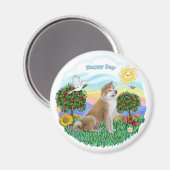 Shiba Inu Magnet (Vorderseite/Rückseite)