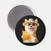 Shiba Inu Magnet (Vorderseite/Rückseite)