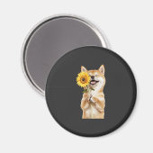Shiba Inu   Magnet (Vorderseite/Rückseite)