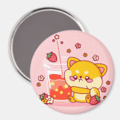 Shiba Inu Magnet (Vorderseite/Rückseite)
