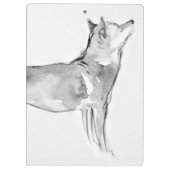 Shiba Inu Malerei Chinesischer Hund Jahr Monogramm Klemmbrett (Rückseite)