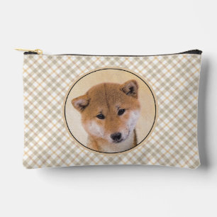 Shiba Inu Malerei Rot Süß Original Haustier Hund K Zubehörtasche