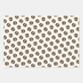 Shiba Inu Malerei Schwarz und Tan Original Dog Art Geschenkpapier Set (Vorderseite 2)